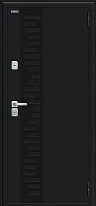 Товар Дверь Thermo Техно Д2/BChrome Букле черное/Wenge Melinga BR6214