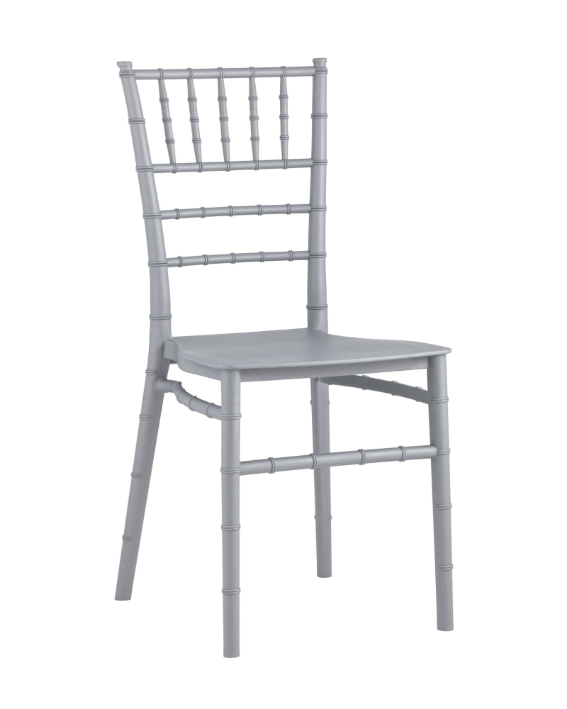 Стул Chiavari (Кьявари) пластик серебряный SG3697