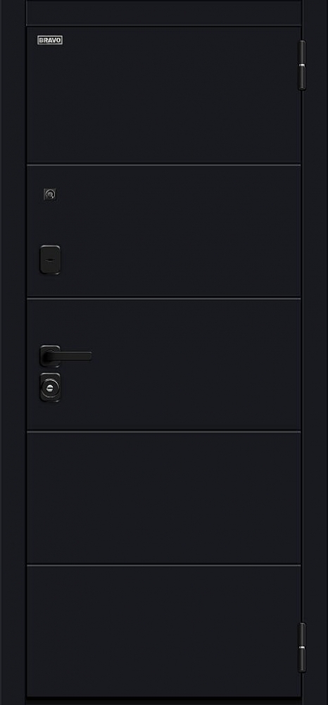 Дверь Флэт/SBlack Black Shell/White Silk BR6170