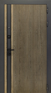 Товар Дверь ДвериПРО Rosna ФЛ-659 (12мм, nussbaum+черная патина винорит) DPRO220735