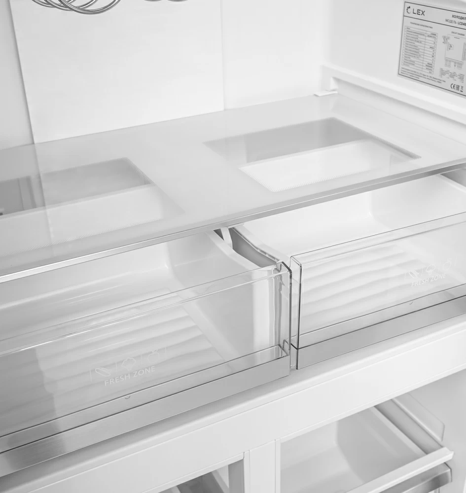 Товар Холодильник Холодильник  трехкамерный отдельностоящий LEX LCD450BgID